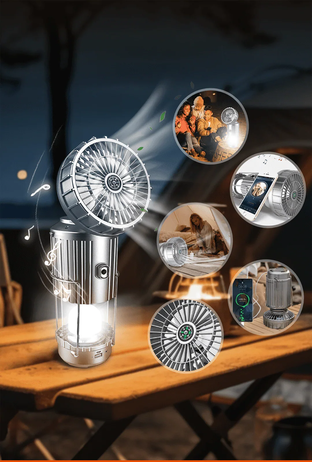Magic LampAir Lampara de Camping 4 en 1 + Regalo + Envio Gratis