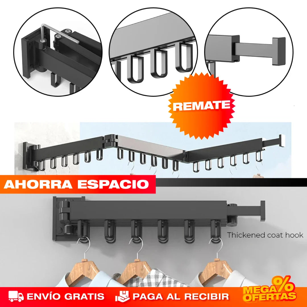 GANCHO TENDEDERO RETRÁCTIL DE ALUMINIO + Envio Gratis + Regalo