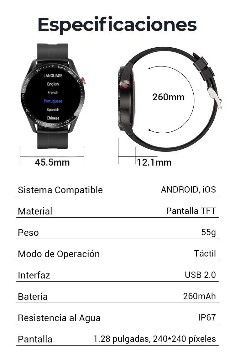 HW8 Elite Series — Smartwatch Premium + Auriculares + Envio Gratis Hoy