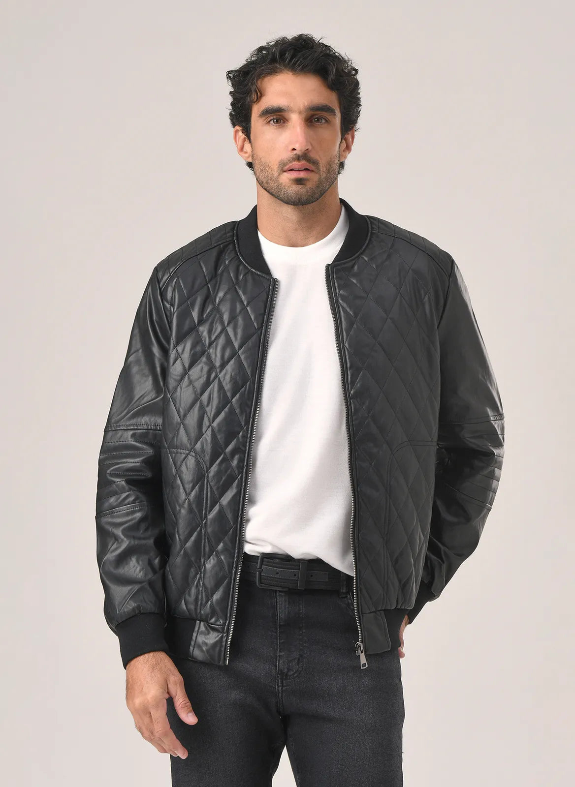 Chaqueta de cuero Premium con forro térmico + envio grátis + regalo 50% DTO