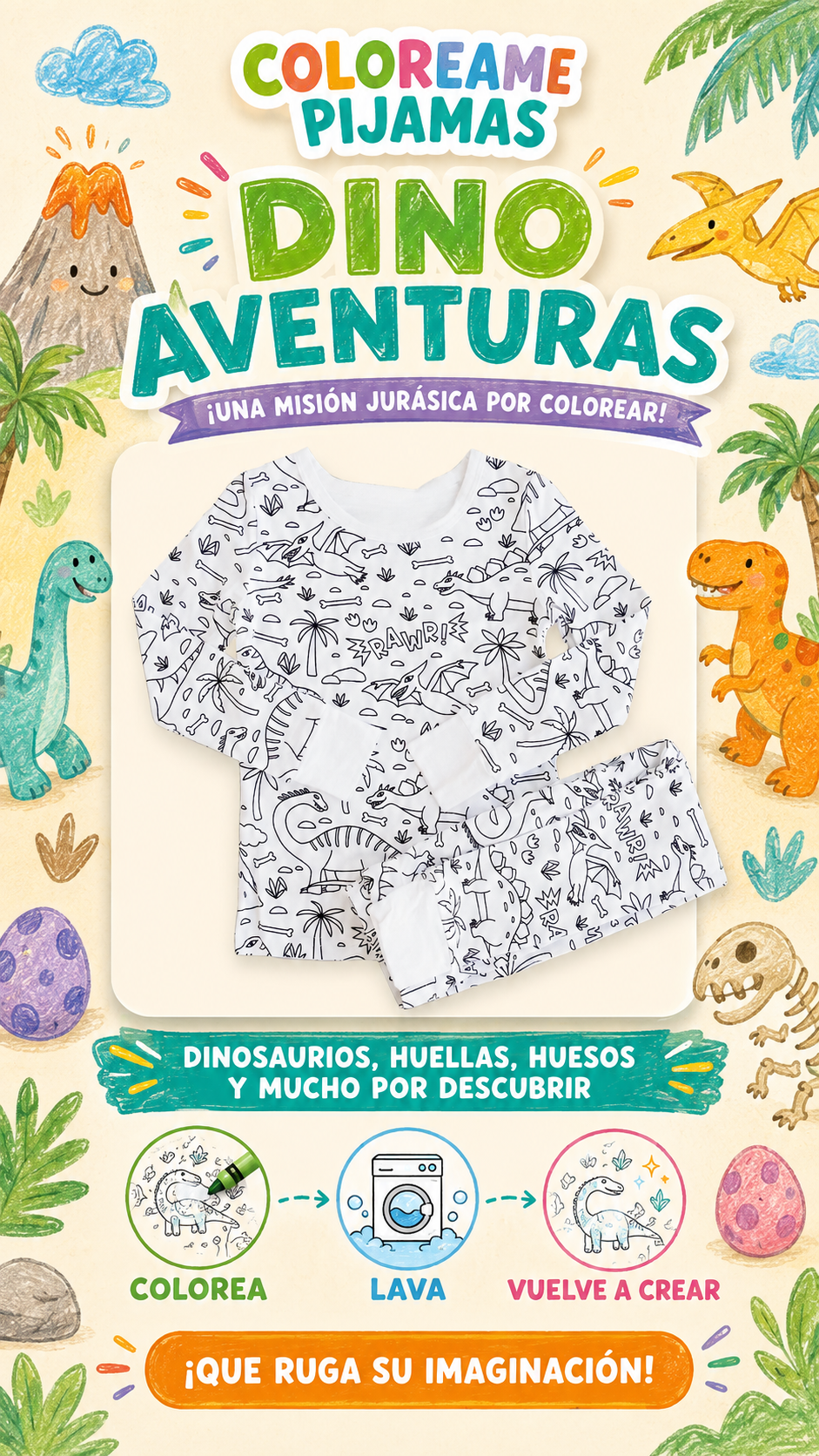 Kit Coloréame Pijamas + ENVIO GRATIS + REGALO