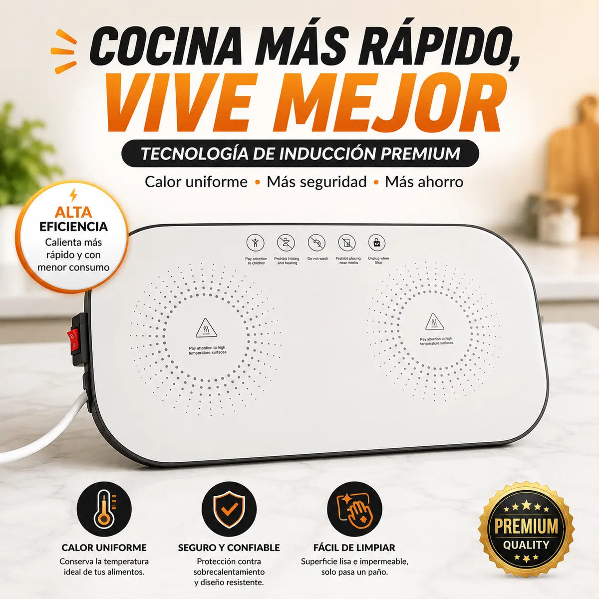 Parrilla de Inducción Premium + ENVIO GRATIS + REGALO