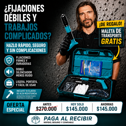 FixaPro – Remachadora Profesional, Fija en Segundos + Envio Gratis + Regalo - 50%