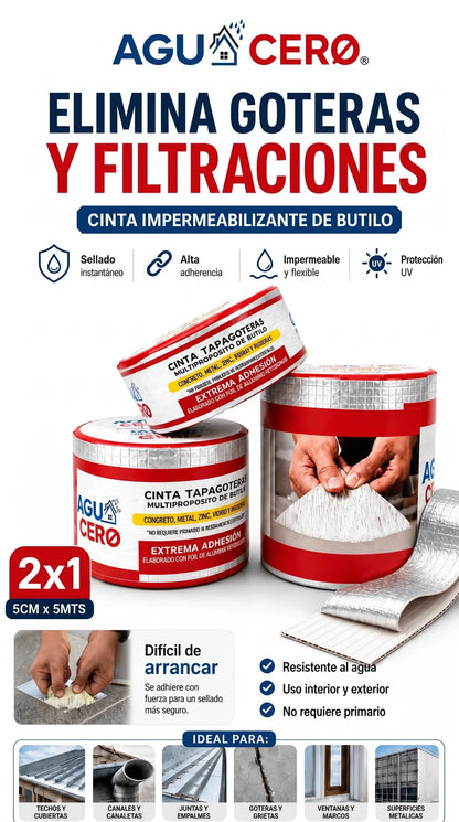 cinta de bitulo agua cero Compra 1 y llévate 2 + envio gratis + regalo
