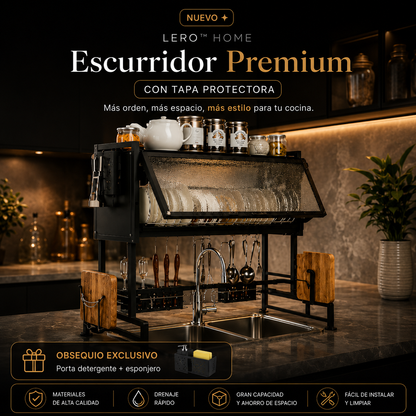 KitchenMax™ | Escurridor Premium Multifuncional + REGALO + ENVIO GRATIS