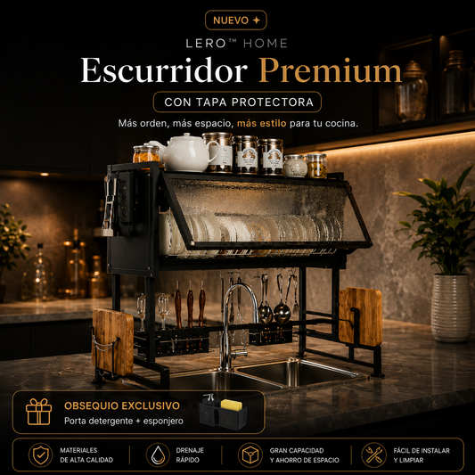KitchenMax™ | Escurridor Premium Multifuncional + REGALO + ENVIO GRATIS