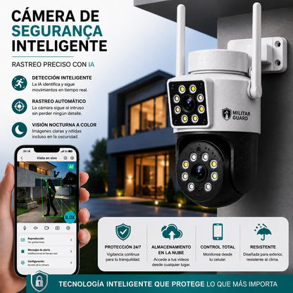 Militar Guard: Cámara de Seguridad - 2 en 1 + Regalo🎁