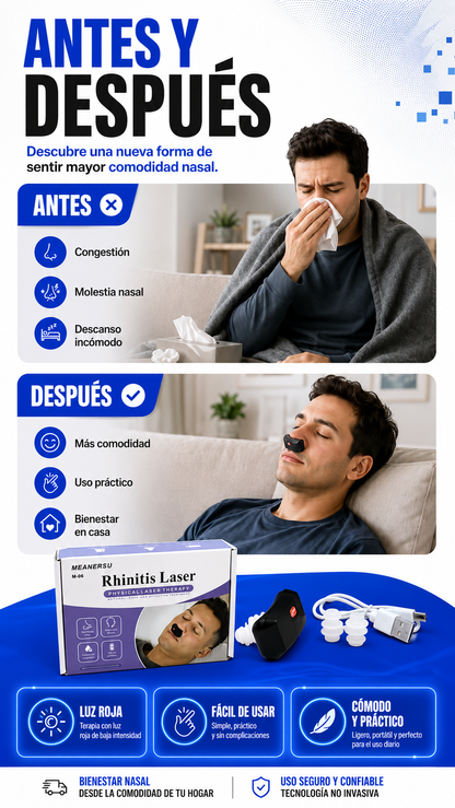 LumiNasal M-06 | Dispositivo Nasal de Luz Roja Recargable