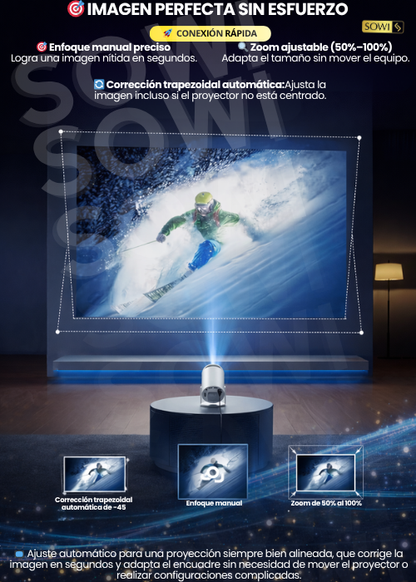 🎬 Proyector HY300 Pro: Experiencia de Cine HD en Casa al Instante