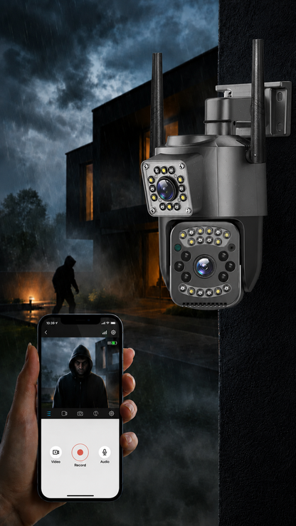 Militar Guard: Seguridad que no depende de nadie — Compatible con Panel Solar + Regalo🎁 black