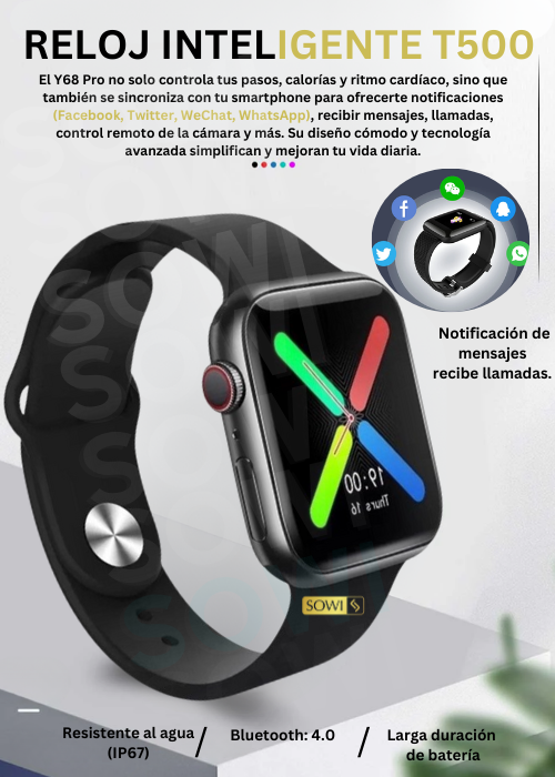 PARLANTE JBL + RIÑONERA ANTIRROBO + SMARTWATCH T500 + Envio Gratis + Regalo