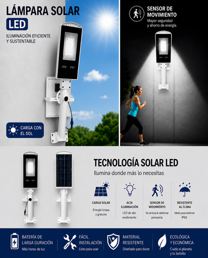 VOLTIX MAX — Convierte la Noche en Día, Factura en Cero + Envio Gratis 100W de Potencia Pura