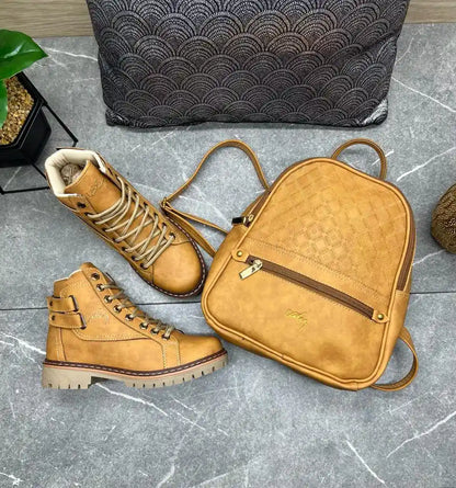 Botas + Bolso Combo estilo Vélez.