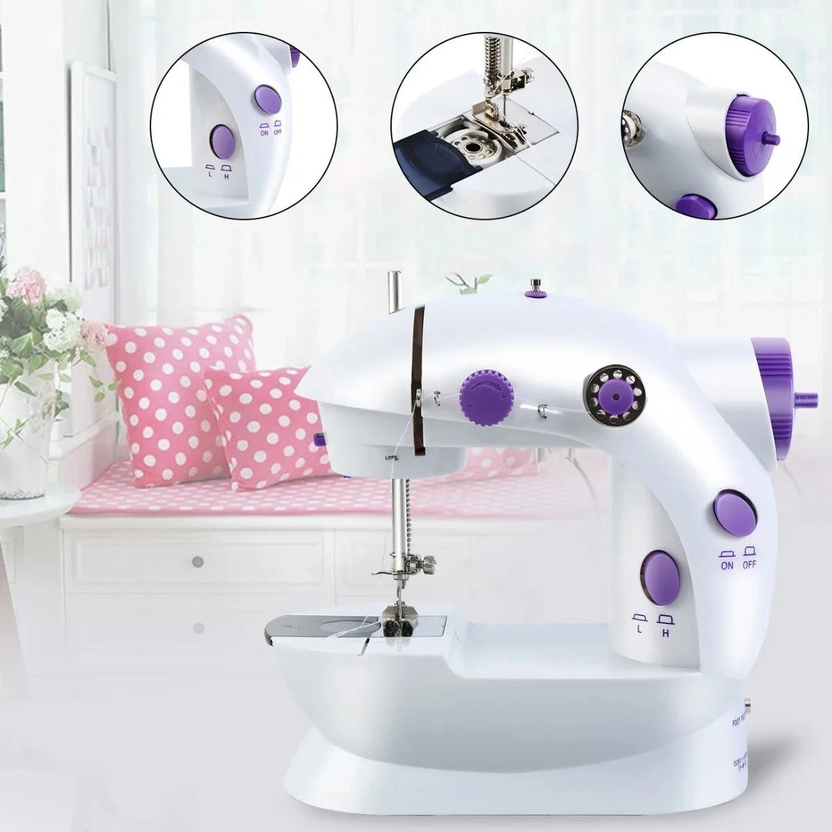 Mini Máquina de Coser + envio gratis + regalo