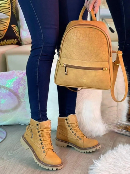 Botas + Bolso Combo estilo Vélez.