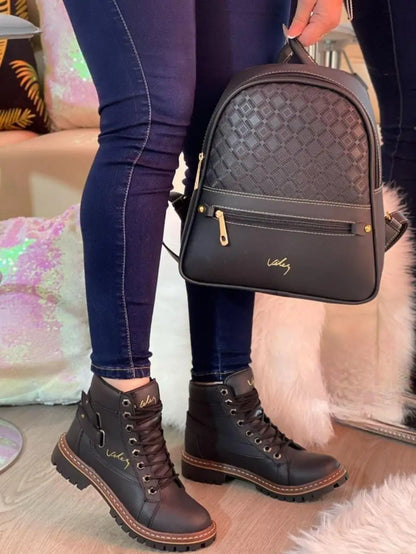 Botas + Bolso Combo estilo Vélez.