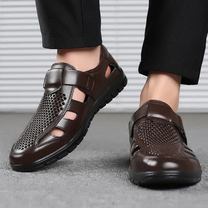 SANDALIAS ORTOPÉDICAS DE CUERO PARA HOMBRE
