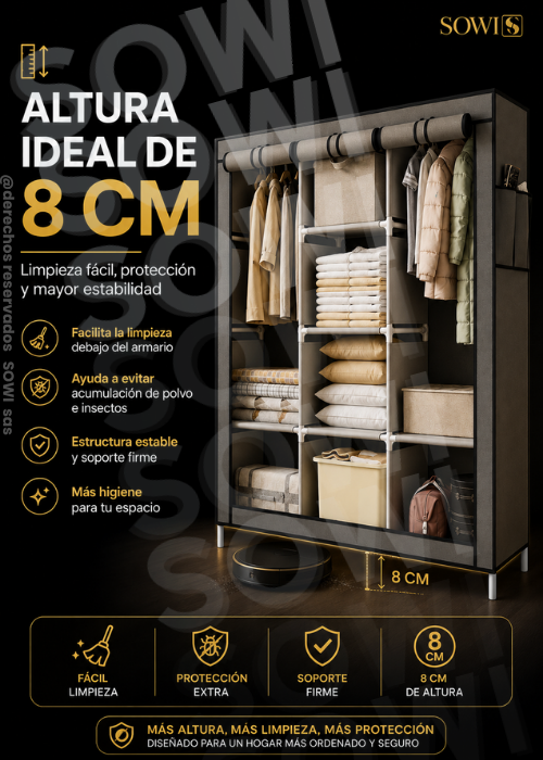 🏠COMBO ZAPATERO + CLOSET  DESARMABLE DE TELA + Envio Gratis🏠