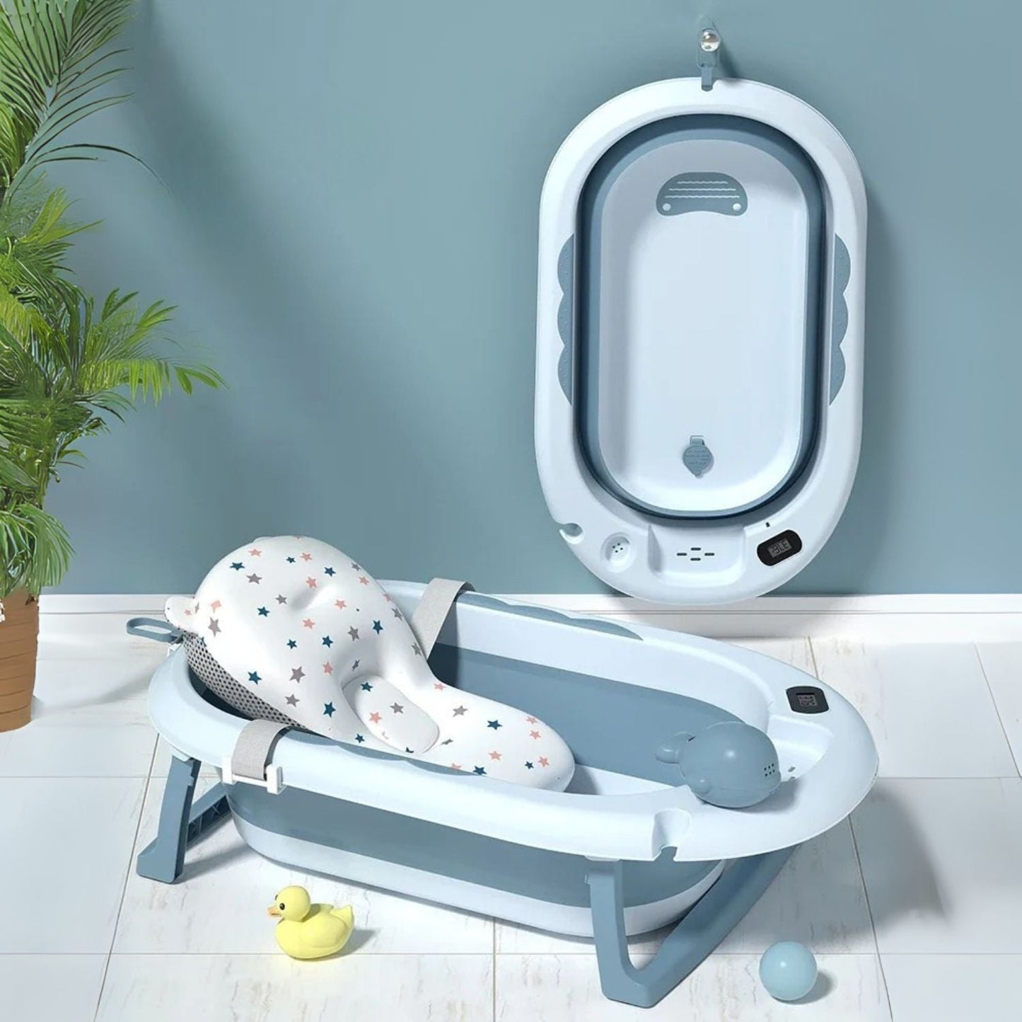 Set Bañera Plegable con Termómetro BabyWhale® + Envio Gratis + Regalo