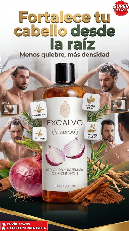Excalvo Shampoo 250ml + envio gratis + regalo