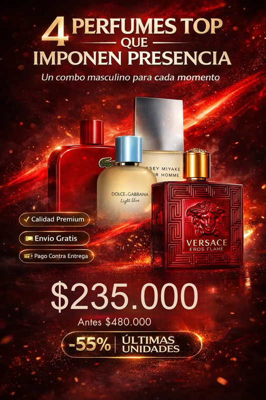 Signature Luxury Blend - Combo de 4 Perfumes + Envio Gratis + Regalo
