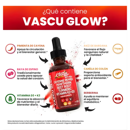 Clean Nutra® VascuGlow Berberina | Controla el Azúcar y Protege tu Corazón + Envio Gratis + Ragalo