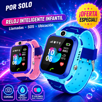 RELOJ INTELIGENTE GPS CON SIM CARD + ENVIO GRATIS + REGALO