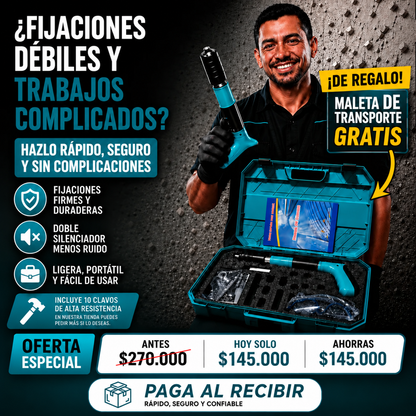 FixaPro – Remachadora Profesional, Fija en Segundos + Envio Gratis + Regalo