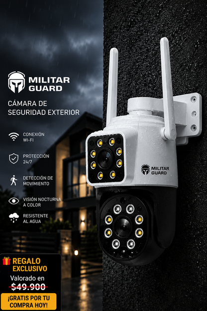 Militar Guard: Cámara de Seguridad - 2 en 1 + Regalo + Envio Gratis