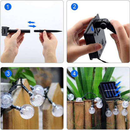 Guirnaldas Solares con 50 Leds (9 metros) + Envio Gratuito + Regalo