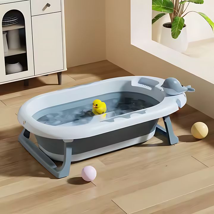 Set Bañera Plegable con Termómetro BabyWhale® + Envio Gratis + Regalo