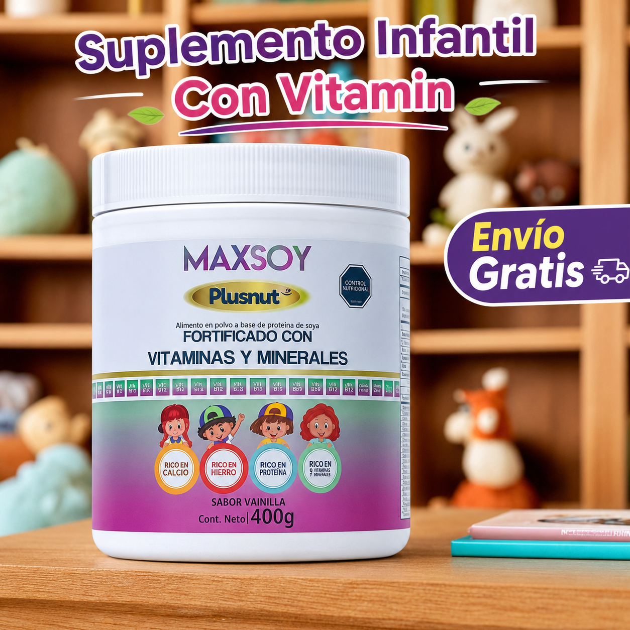Suplemento Infantil Con Vitamin + envio gratis + regalo