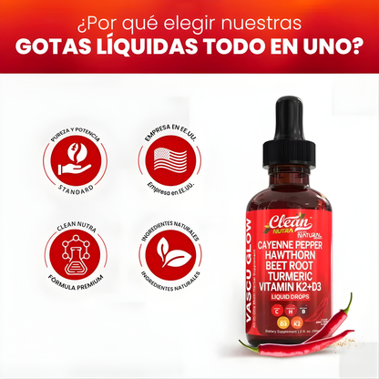 Clean Nutra® VascuGlow Berberina | Controla el Azúcar y Protege tu Corazón + Envio Gratis + Ragalo