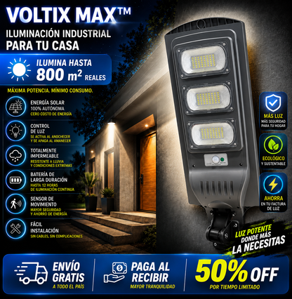 VOLTIX MAX — De la Oscuridad a la Luz del Día en Segundos | 50cm, 6 LEDs