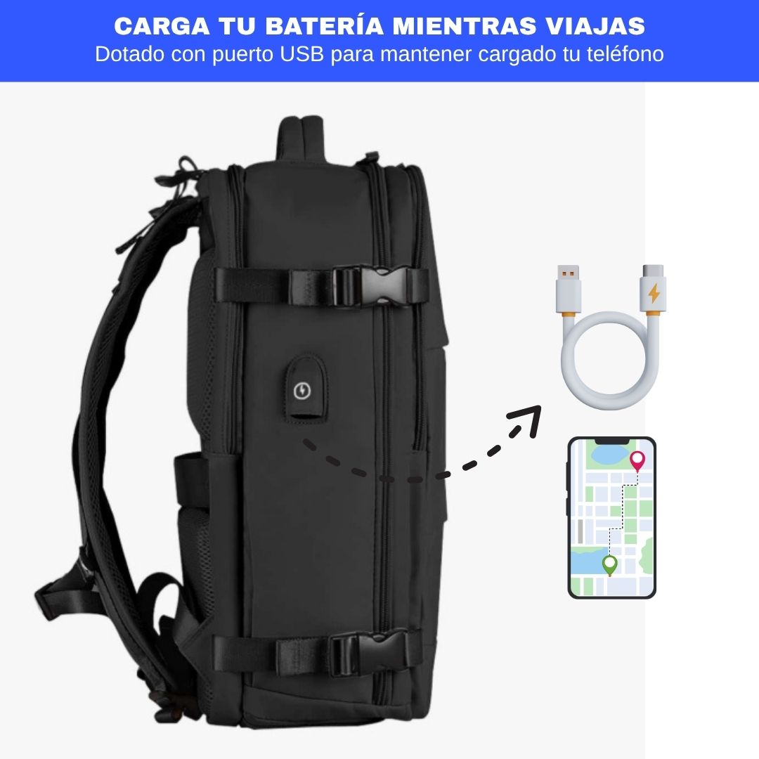 TRAVELAR® Viaja sin pagar equipaje extra — el bolso que cumple  todas las aerolíneas, organiza todo y no le teme a la lluvia.