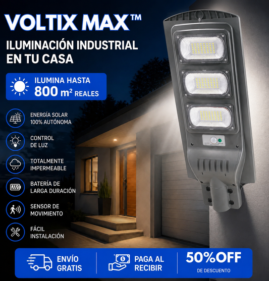 VOLTIX MAX — Convierte la Noche en Día, Factura en Cero + Envio Gratis 50cm y 6 Leds