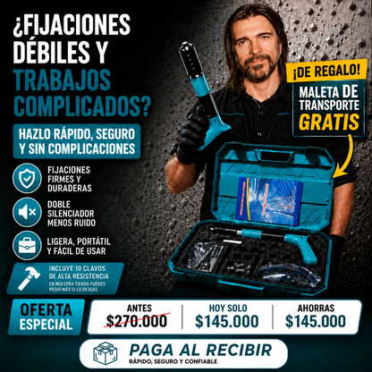 FixaPro – Remachadora Profesional, Fija en Segundos + Envio Gratis + Regalo - 50%