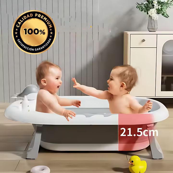 Set Bañera Plegable con Termómetro BabyWhale® + Envio Gratis + Regalo