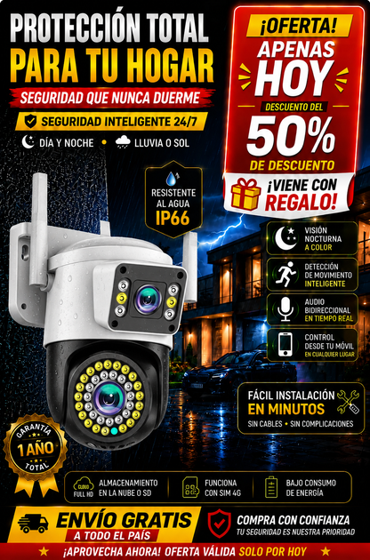 ¿Tu hogar está realmente protegido? La cámara que los ladrones detestan — visión 360°, alerta inmediata y control desde tu celular + Regalo🎁