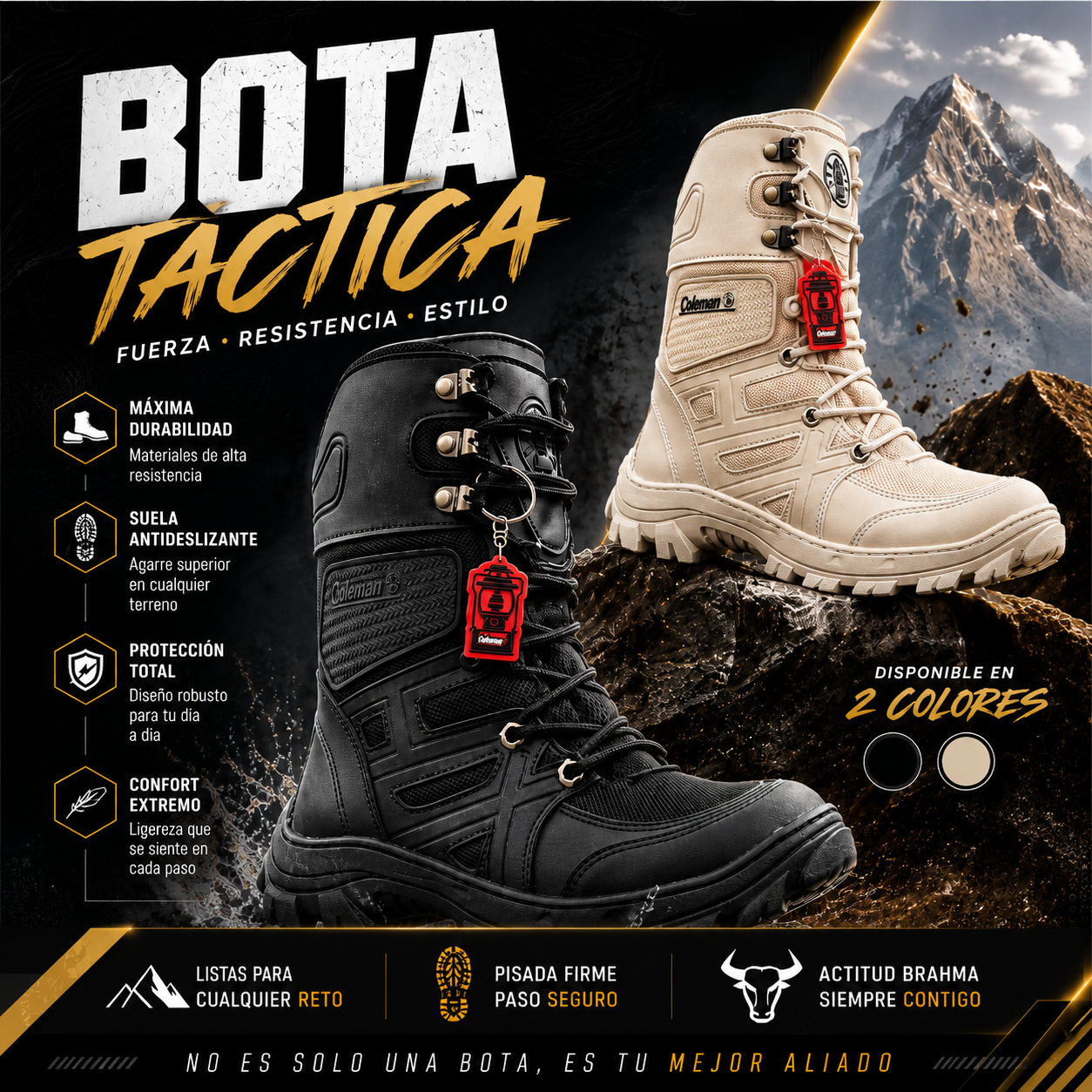 Bota Tactica Indestructible + Envio gratis + Regalo