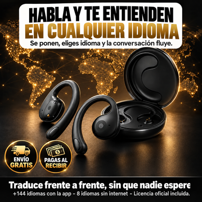 Audífonos Traductores Inteligentes +144 Idiomas + ENVIO GRATIS + REGALO