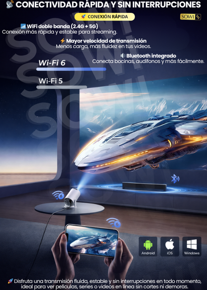 🎬 Proyector HY300 Pro: Experiencia de Cine HD en Casa al Instante