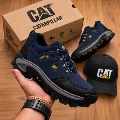 Combo Zapatos Corte Medio de Seguridad  Punta de Acero + Gorra y Caja