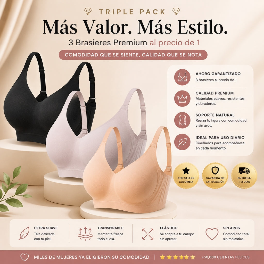 💥BRASIER LUNA ULTRALIFT™️X3 - 🎀LEVANTA Y MOLDEA SIN DOLOR😍