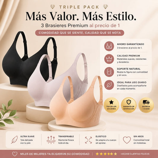 💥BRASIER LUNA ULTRALIFT™️X3 - 🎀LEVANTA Y MOLDEA SIN DOLOR😍