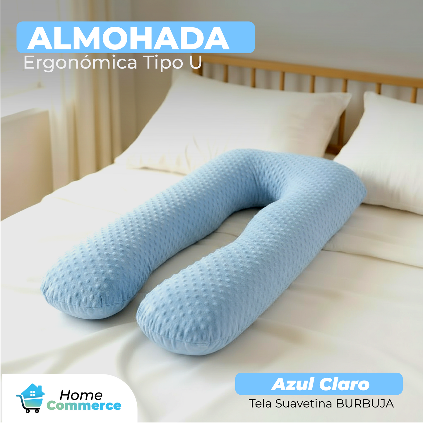 💤Almohada Ergonómica Especializada Para Embarazo Tipo U + ENVIO GRATIS + REGALO