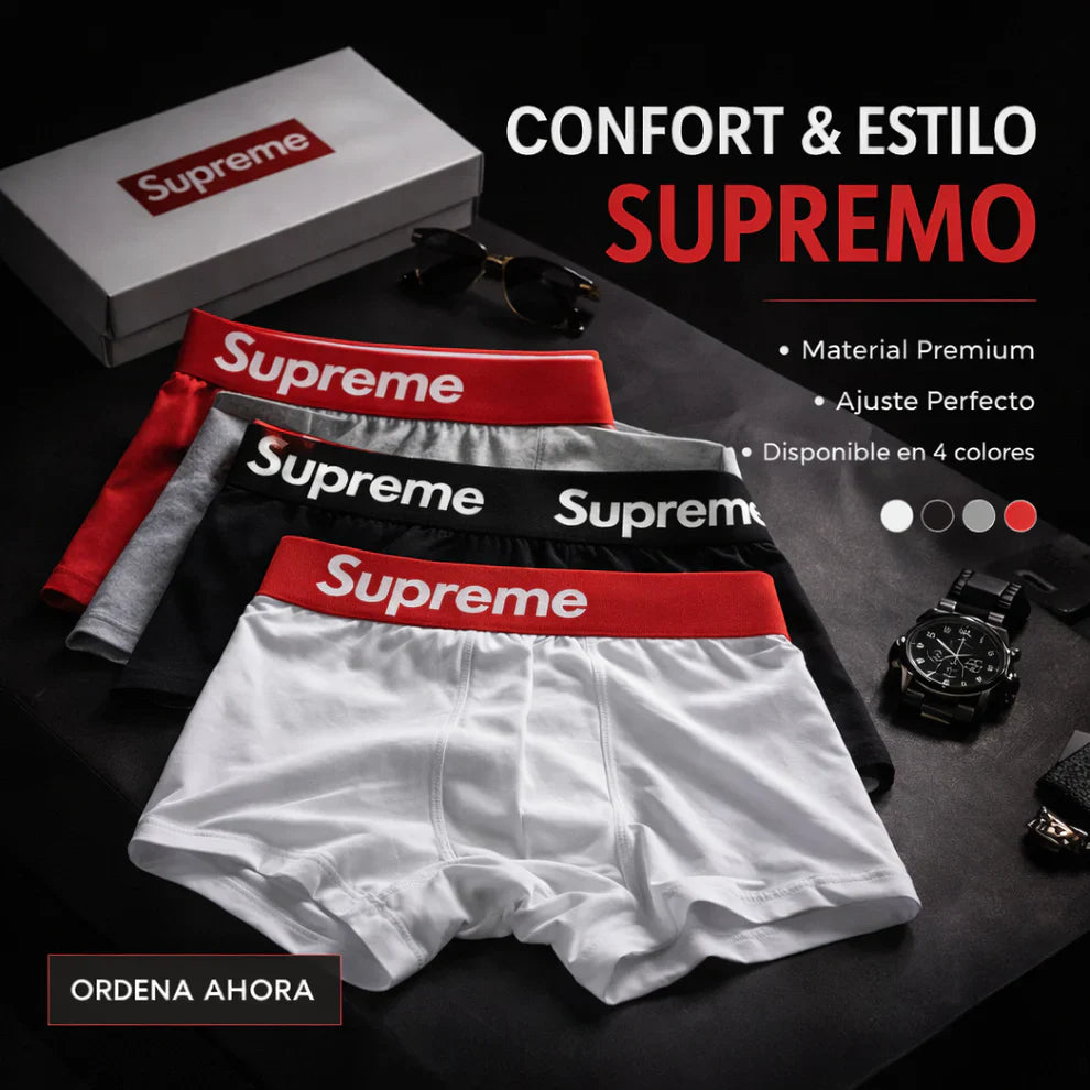 🔥 Mega Pack Bóxers Supreme x12 + 12 Medias GRATIS 🔥 50% DTO