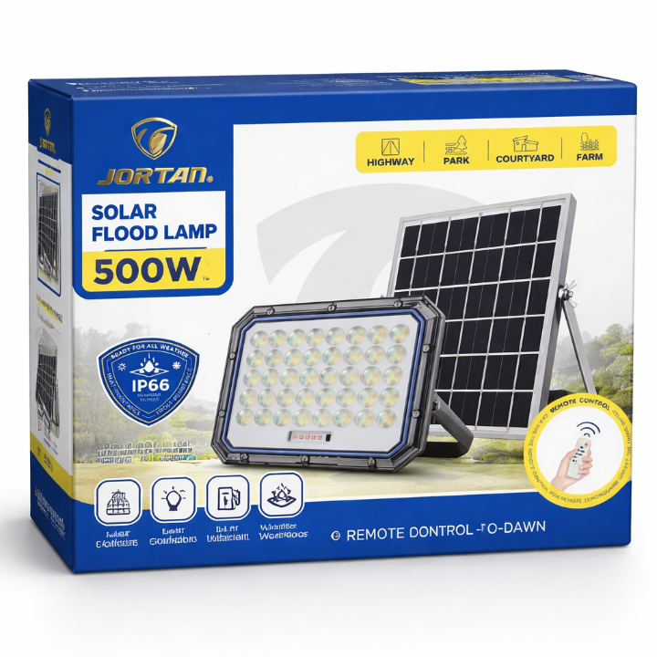 Kit Reflector Solar 500 Watts Alta Potencia Con Panel Solar y Control