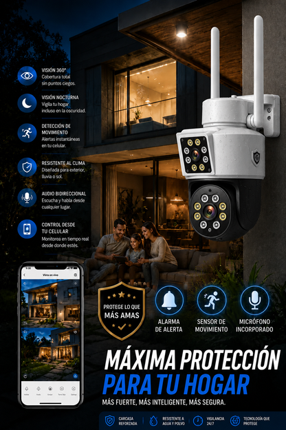 Militar Guard: Seguridad que no depende de nadie — Compatible con Panel Solar + Regalo🎁