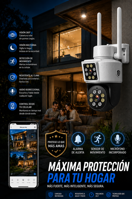 Militar Guard: Cámara de Seguridad - 2 en 1 + Regalo + Envio Gratis